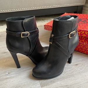 Tory Burch Dorese High Heel Black Booties